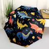 1pc Dino World Automatic Open/Close Umbrella, Windproof, Folding Compact Umbrella with Lightweight Design for Women/Men123
