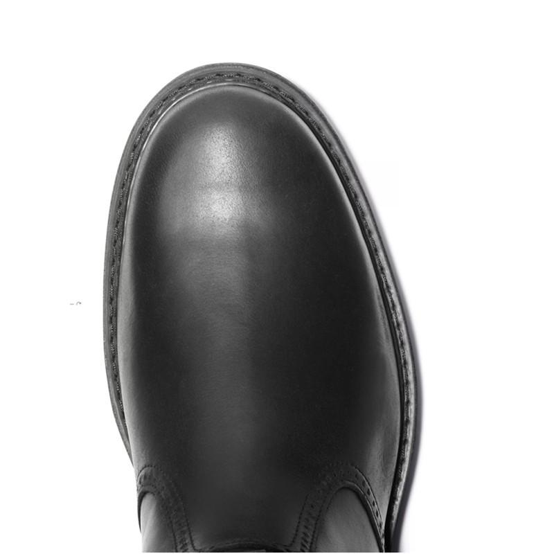 FashionDesigner Vintage Leather Men Boots Business Microfiber Leather Men Boots Lace — фото 5