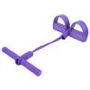 2 Tube Foot Pedal Pull Rope Elastic Leg Puller SitUp Abdominal Fitness Training Equipment(Purple )