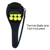 TaktZeit Tennis Racket Portable Racket Case for One Lightweight Padded Tennis Racket Case Cover, Racket, (Black - Pocket, 80cm)