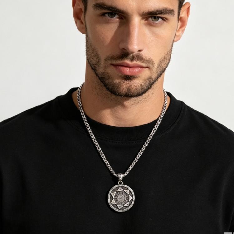 Delicate Seven Archangels Occult Necklace Trendy Alloy Neck Accessory Fit Casual And Formal Attire
