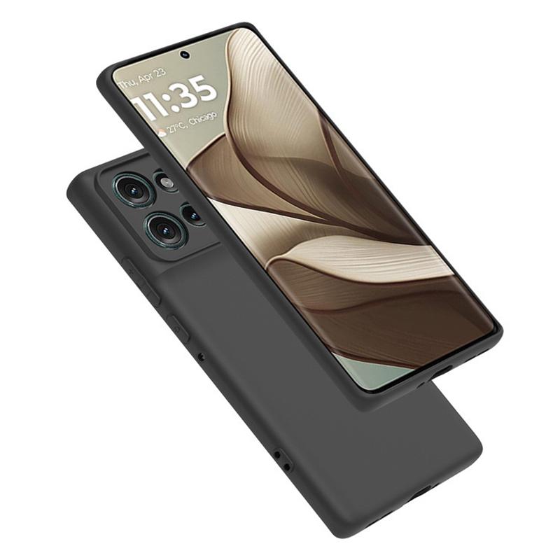 WANLONFENG MS Series for Motorola Edge 50 5G TPU Case Matte Back Cover with Tempered Glass