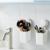 2pcs Drill-Free Razor Holder Removable Toothpaste Holder Suction Cup Toothbrush Holder  Couple