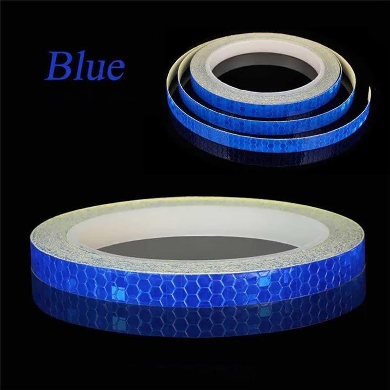 5/8m Motorcycle Car Luminous Reflective Sticker Reflective Tape Roll Bright Safety Auto Car Bicycle Cycling DIY Reflector Tape