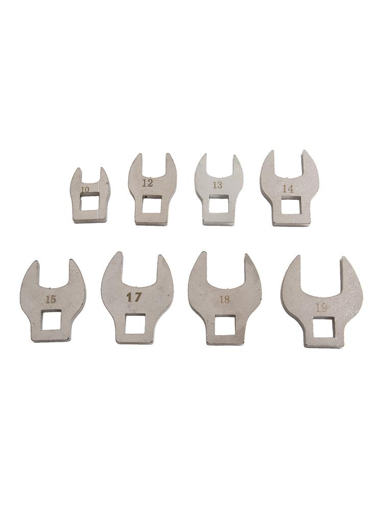 3 8 In Drive Wrench Open End Spanner Tight Spaces Automotive Repair Tools 200mm Torque Application 8 Piece Set