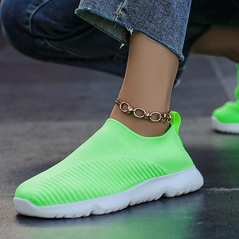 Fashion Women's Sneakers Trend 2024 Casual Hiking Platform Sports Loafers Wear-resistant Mesh Breathable Vulcanized Shoes Flat Low