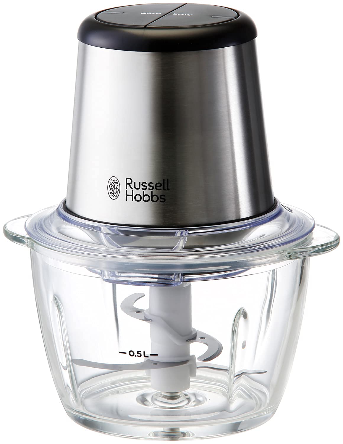 

Official Russell Hobbs Mini Chopper 7820JP with Extended Perfect for and Lightweight and 4-Blade (Silver) 3-Month Warranty. chopping, mincing,