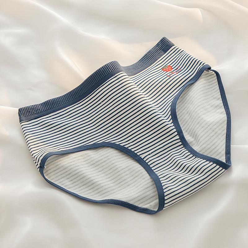 

Нижнее белье цвета клубники для женщин, трусы из чистого хлопка с промежностью и средней посадкой, большие размеры, трусы-треугольники из чистого хлопка с промежностью для девочек, для студентов XL