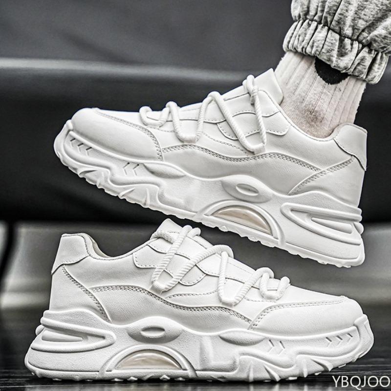 Spring Autumn New Simple Breathable Comfortable Men's Sports Shoes Trendy Versatile Thick soled Wear resistant Casual Shoes