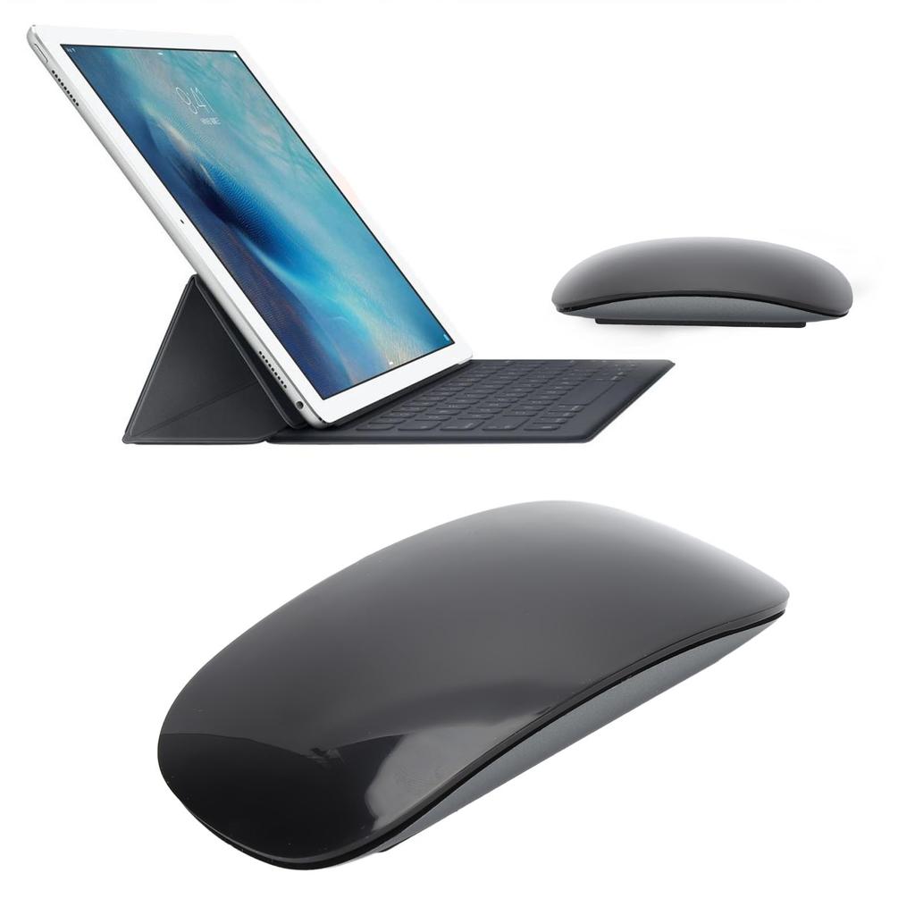 Kabellose Maus Ergonomisch Gebogen Optisch Touch USB C Wiederaufladbar Schlank Leise Reise Computermaus für PC Laptop