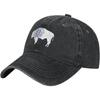 Wyoming State Bison Siegel Gewaschene Baseballkappe Baumwolle Verstellbar Papa Hut Unisex Sonnenhut