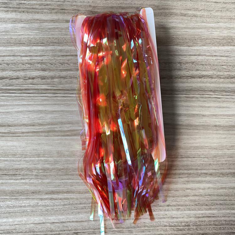 Colorful Candy Rain Silk Curtain - 1x2m Transparent Backdrop for Christmas, Halloween, Birthday, Stage & Event Decor