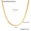 French-Inspired Oval Tiger Eye Pendant Necklace - 18K Gold-Plated Titanium Steel