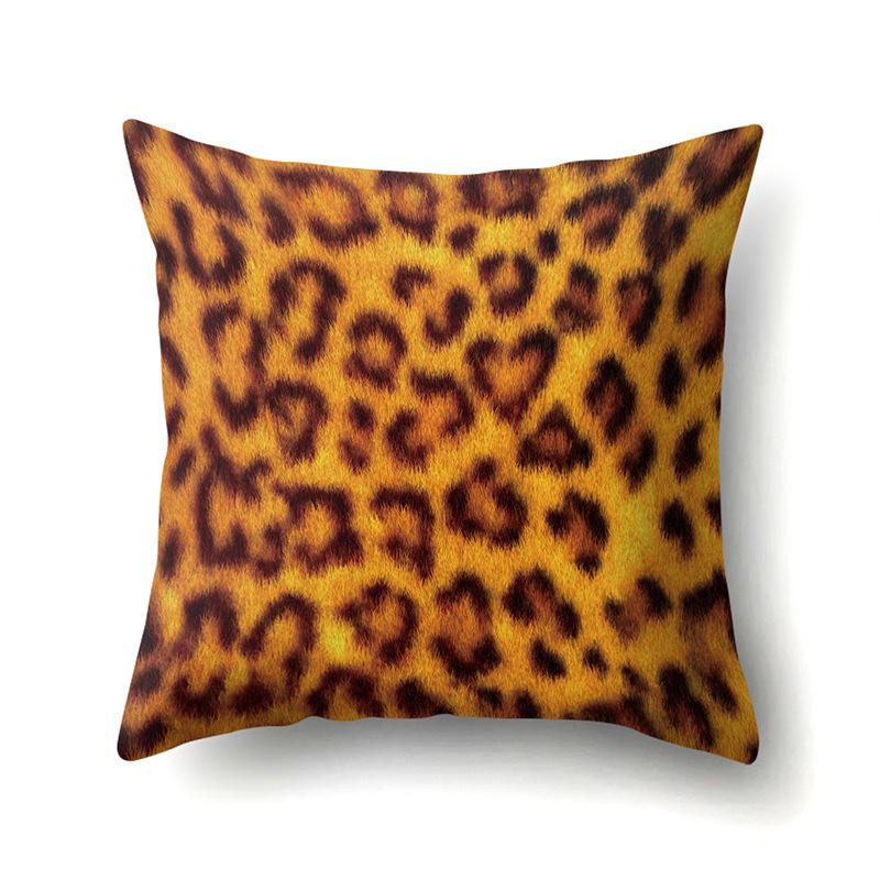 Motif Léopard Nordique Moderne Abstrait Taie d'Oreiller en Polyester Décoration de Voiture Maison Imprimée Taie d'Oreiller Repose-Lombaire