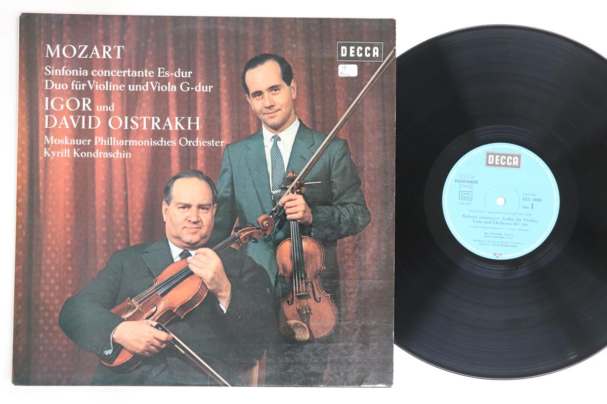 

LP Record IGOR OISTRACH DAVID OISTRAKH MOSC Mozart Sinfonia Concertante Es Dur SXL6088 DECCA 1974 Germany Classical Used