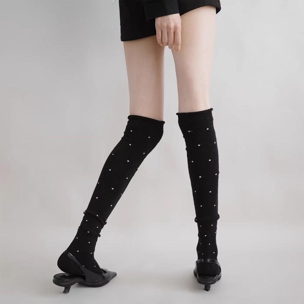 1 Pair Thickened Over Knee Socks Tight Mouth Design Warm Winter Socks Thigh High Socks for Women