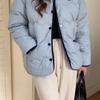 Light and thin cotton-padded clothes women's short splicing new winter cotton-padded clothes small cotton-padded jackets warm jackets