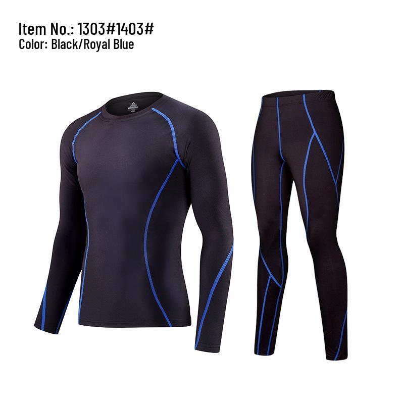 Slim Fit Long Sleeve Quick-Dry Sportswear Set with Fleece Lining for Running and Yoga
