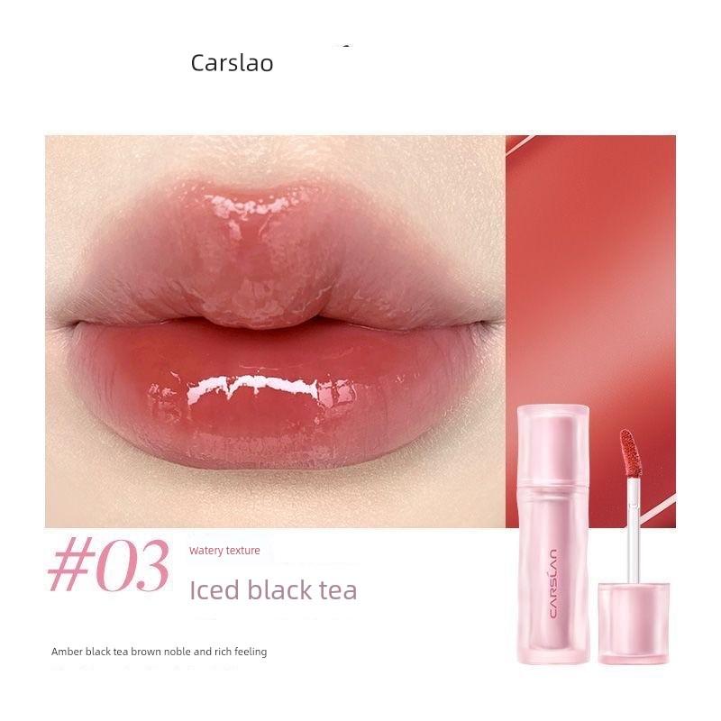 Kazilan Glass Long-Lasting Lip Glaze, Moisturizing, Color-Locking, Non-Fading, Non-Drying, Long-Lasting Mirror-Like Glossy Lip Gloss, Genuine Product