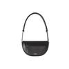 Leder Sattel Schultertasche, Luxus Schwarz Goldfarbene Beschläge Verstellbarer Riemen Hobo Handtasche für Damen, Tägliches Pendeln & Abendausflug, 80359841