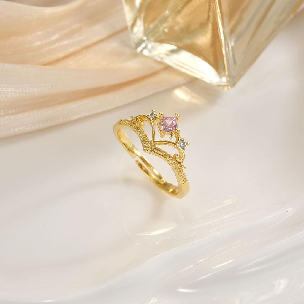 12 Sun Love Crown Geometric Design Fashion Ring Ring Women's Jewelry