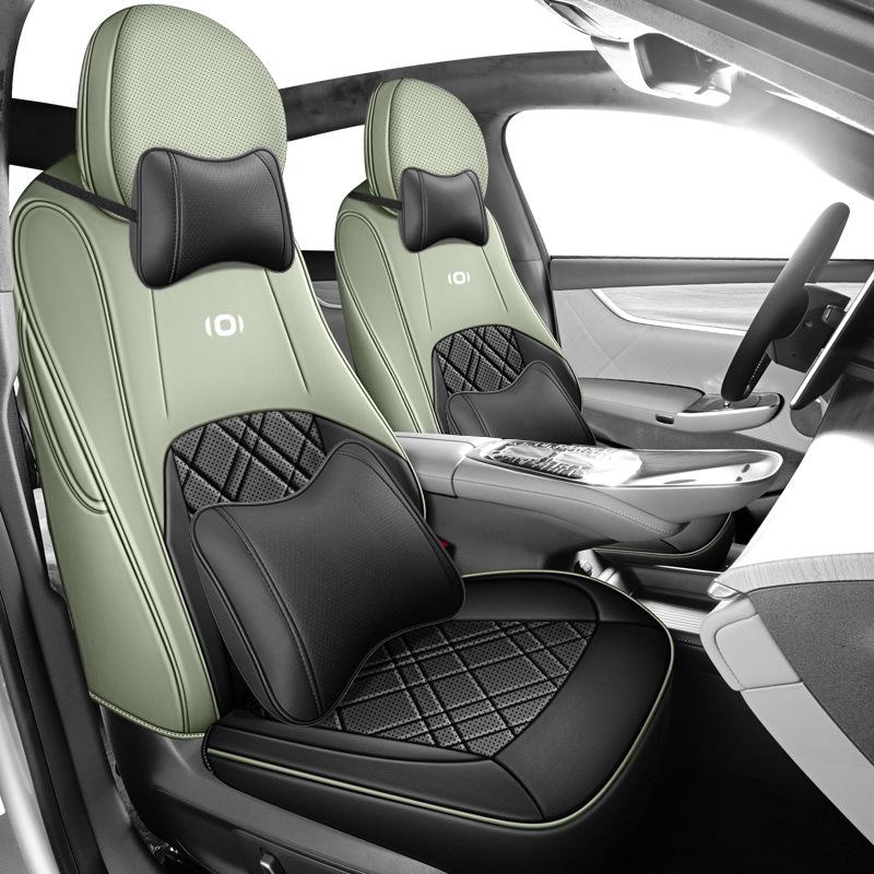 Qiyuan A07 Leather Car Seat Cushion - All-Season, Universal Fit