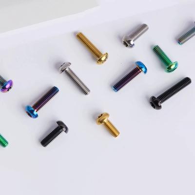 Mehrfarbige M3 x 6 8 10 12 15mm GR5 Titanlegierung A2 T25 Torx Senkkopf D5.5mm Schraube Bolzen Für Rennrad