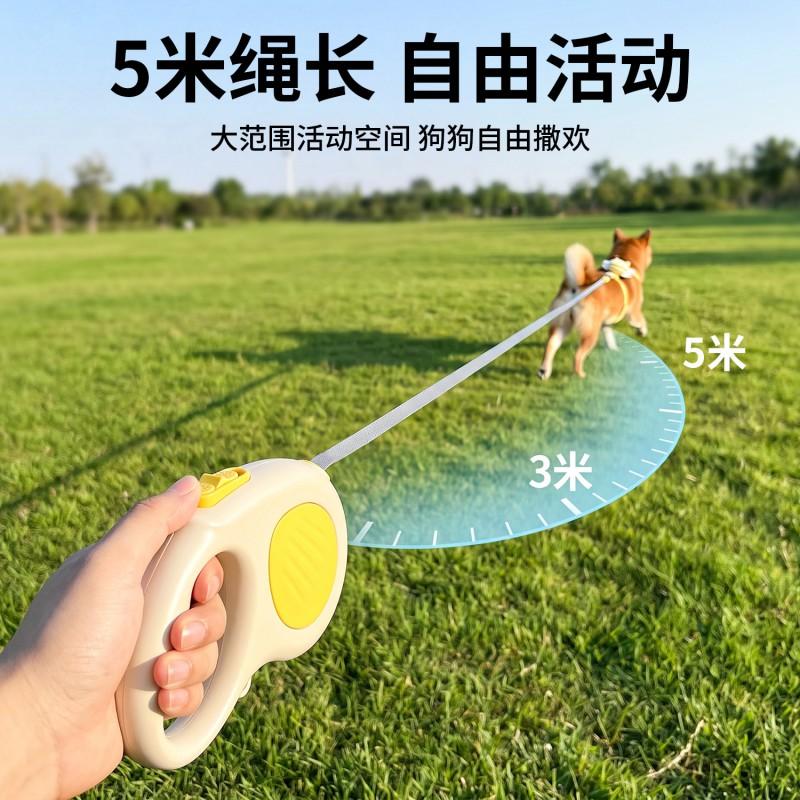 Retractable Dog Leash Outdoor Walking - Pet Automatic Extendable Traction Rope