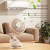 Multi Functional Portable Clip Fan, High Wind Power USB Charging Adjustable Oscillating Circulating Fan, Office Desktop Fan.