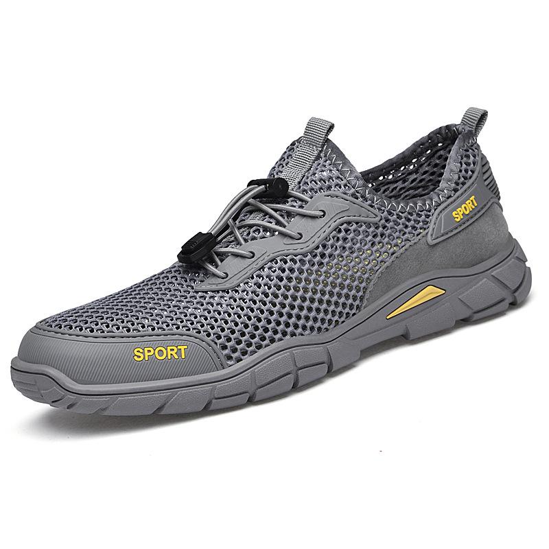 Men s Summer Mesh Slip-On Shoes: Breathable, Non-Slip Casual Sports Footwear 42