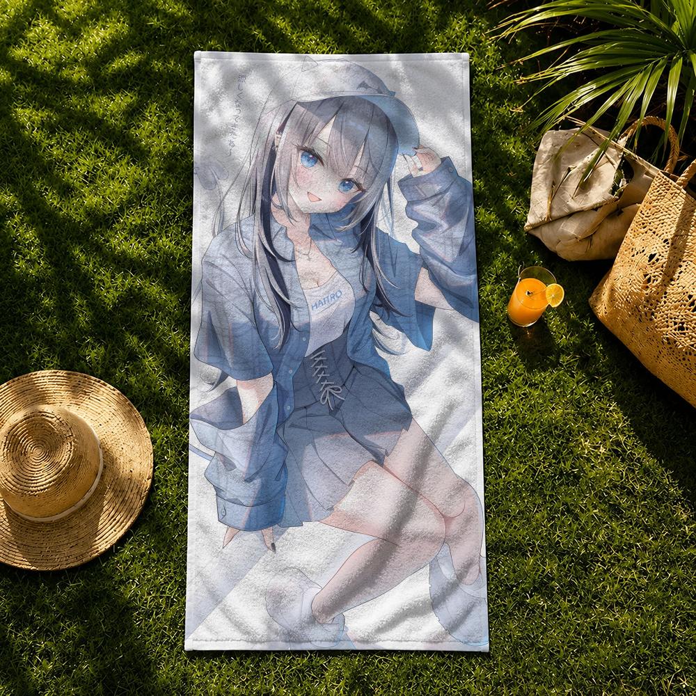 VTuber Kaga Sumire Towel Towel beach towel, quick drying absorbent bath towel for Swim,Gym,Camping,Outdoor hot