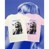 Sabrina Carpenter Print T-Shirt Unisex Men Women Vintage Oversized Tee Cotton Streetwear Loose Short Sleeve Female Male Clothing