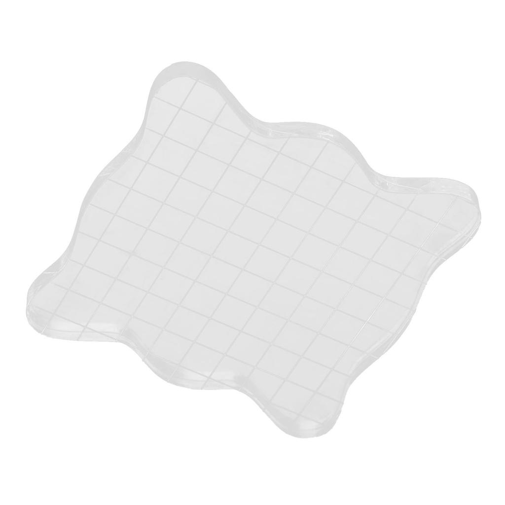 Acrylic Stamping Grid Block Scrapbooking Cards Stamping Tools(10 x 10cm)