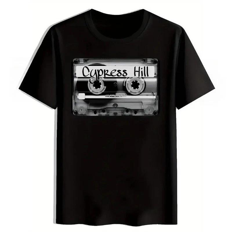 Black Cypress Hill Vintage Rock Band Graphic T-Shirt | Men s Casual Summer Top XL