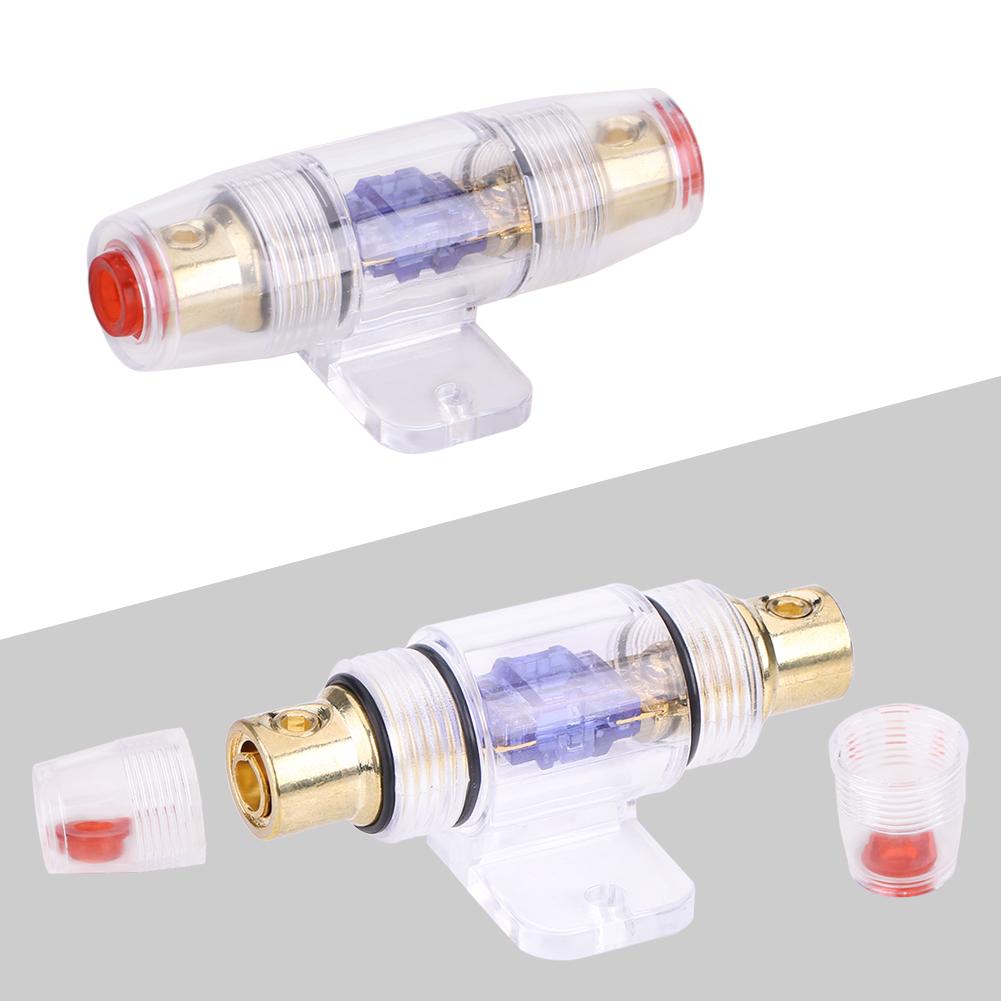 8 Gauge Car Auto Vehicle Stereo Audio Fuse Box Holder Block with 60Amp Fuse