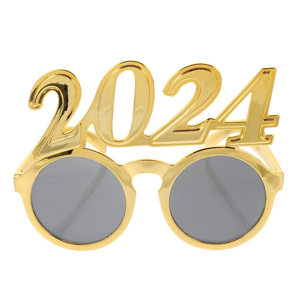 Creative 2026 Eyewear for New Year Party Bright Fun Glasses Made of Reliable Pc Material Perfect for Graduation Celebration