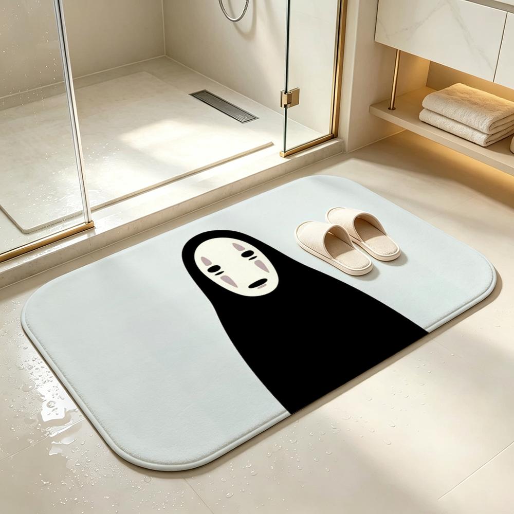 IP-No-FaceS Floor Mat Bedroom Carpet, Bathroom Foot Mat, Doormat, Non-Slip Absorbent Multi-Use