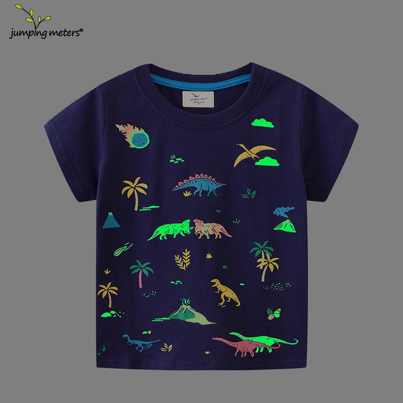 Kids' Dinosaur World T-shirt - Summer Short Sleeve Cartoon Top for Boys