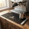 Heat Resistant Drain Bar Mat Flexible Dish Drying Filter Pad Table Mat Wave Draining Pad  Table Use