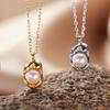 S925 Sterling Silver Natural Gemstone Freshwater Pearl Pendant Necklace Plated With 18K Real Gold Collarbone Chain Niche Cold Feeling Women