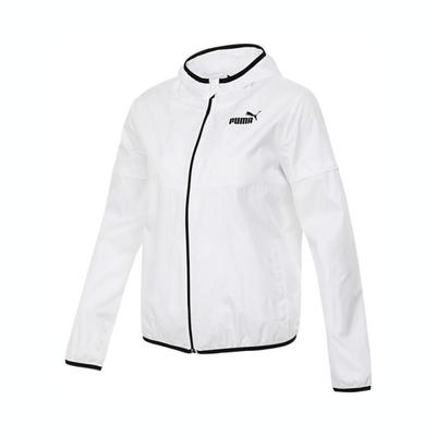 Tkaná športová bunda s kapucňou na zips Dámske bundy Biela 846359-02