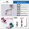 HEIGHTEN 56mm Reel Handle with 30mm Knob for Shimano and Daiwa Aurora Series Spinning Reels (Gold & Gunmetal) (390)