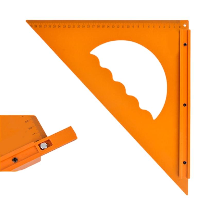 High Precise 90 Degree Triangular Ruler Suitable For Woodworking Construction& DIY Projects With Electric Wood Material