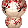 30/35 cm Lampion Papierowy Okrągły Kwiat Śliwy Abażur Chiński Antyczny Lampion Papierowy Lampion Papierowy na Rok Wystrój Domu