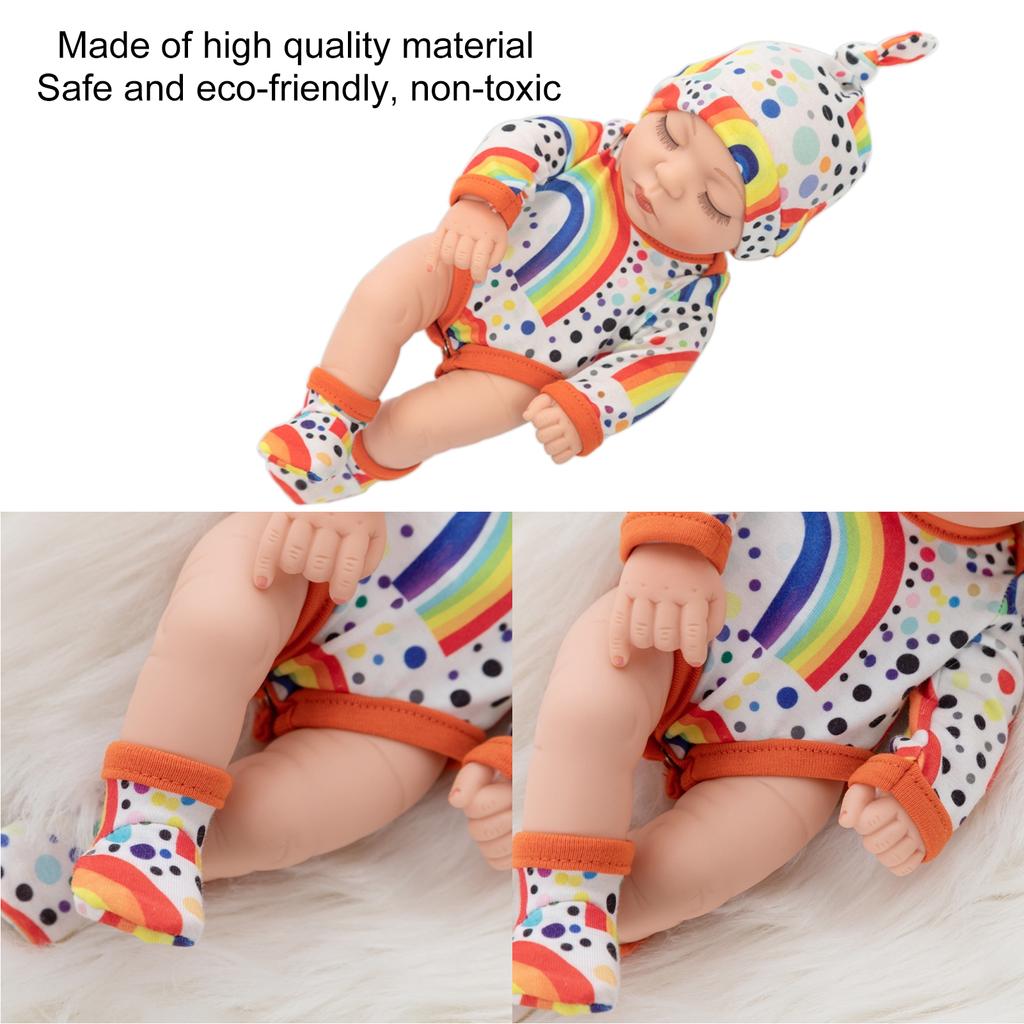 Simulated   Cute Doll   Baby Doll Kid Birthday Gift with Colorful Clothes 25cm