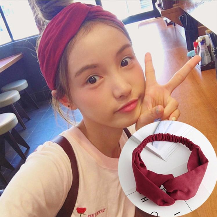 Korean Spring-Summer Elastic Chiffon Silk Headband for Women – Hair Accessories, Sports & Face Washing