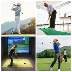 Portable Golf Swing Trainer Lightweight Adjustable Golf Swing Trainer Aid With Ergonomic Grip For Beginners