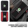 GQEW9 For Skoda Car Armrest Mat Center Console Arm Rest Protection Cushion Kamiq Karoq Octavia 2 3 Rapid Scala Kami Fabia VII VRS