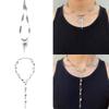 Thorn/Star Pendant Clavicle Chain Adjustable Length Neckchain Stainless Steel Women Choker Comfortable Wear Accessory