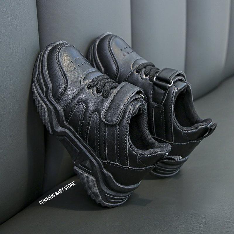 All White Girls Running Shoes Casual PU Kids Boy Tenis Shoes Comfortable Soft Bottom Spring Autumn Children Sneakers I07105